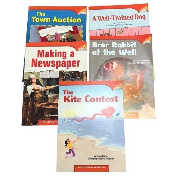 Houghton Mifflin Leveled Readers Lot of 25 Books Grades 1 to 5 EUC Homeschool - Picture 5 of 6